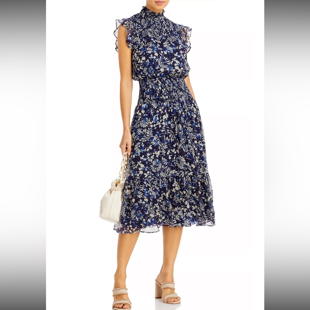 Blue floral dress